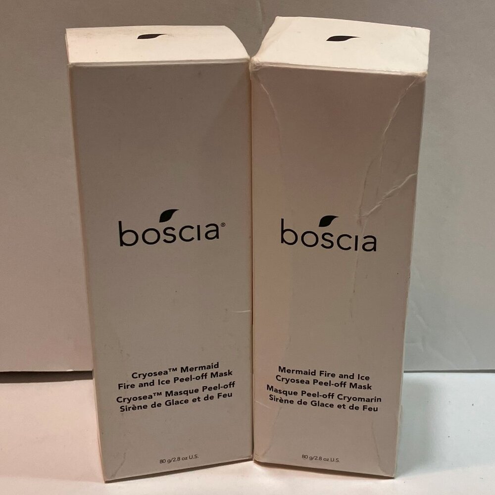 Boscia Mermaid Fire & Ice Cryosea Peel-Off Mask 80g NIB Set of TWO